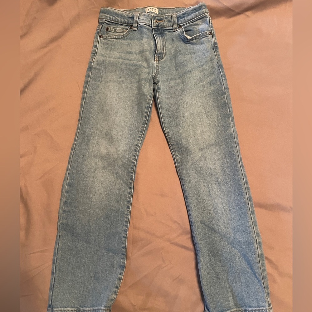 Janie & Jack boy straight light Demi jeans